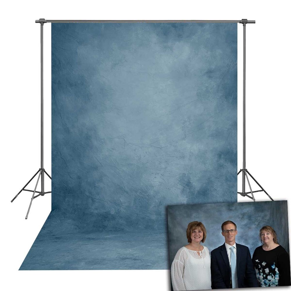 Blue Solid Abstract Backdrop Photography Headshots Professional Background 5x7ft