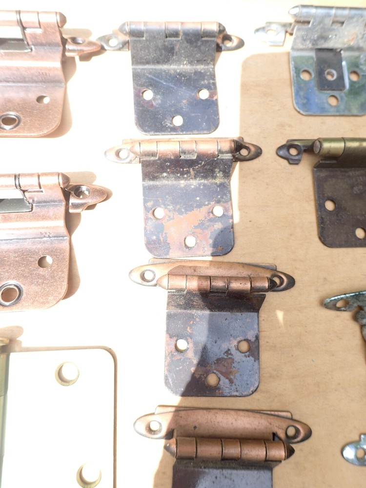 Vintage Cabinet Door Drawer Hardware Lot Handles Hinges Knobs & More