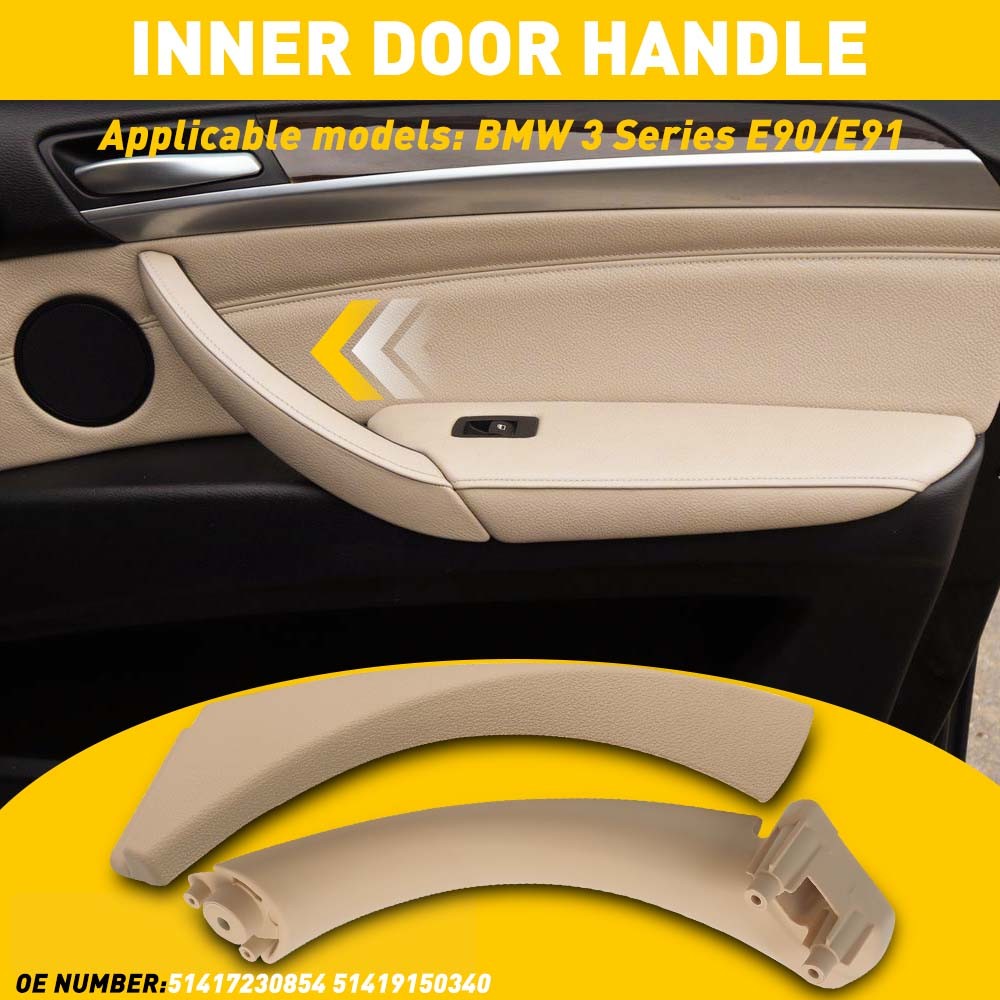 Beige Door Handle Interior Right Passenger For 2004-12 BMW E90 E91 E92 3-Series