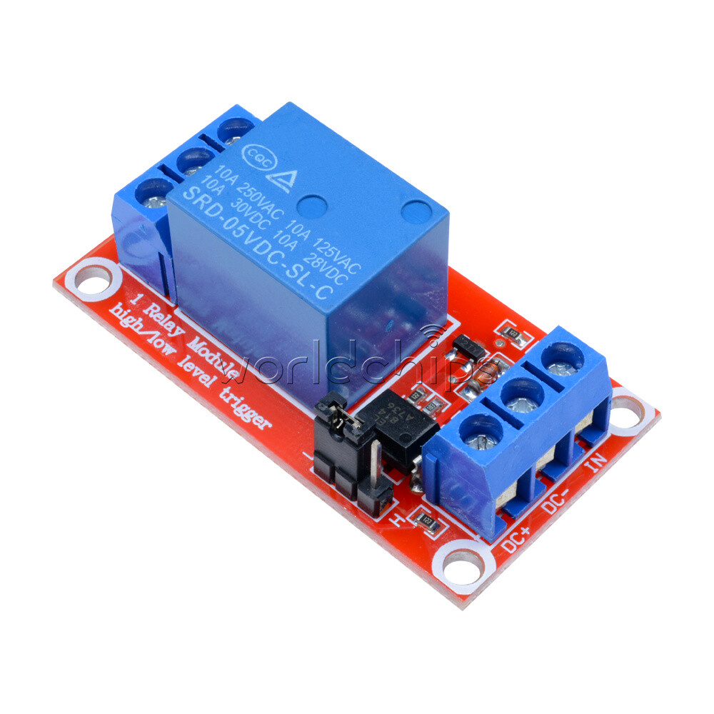 1 Channel 1CH Relay Module High Low Level Trigger w/ Optocoupler DC 5V/9V/12V/24