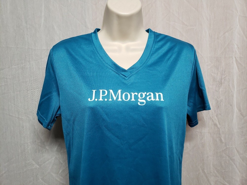 2018 Team JP Morgan Womens Medium Green Jersey