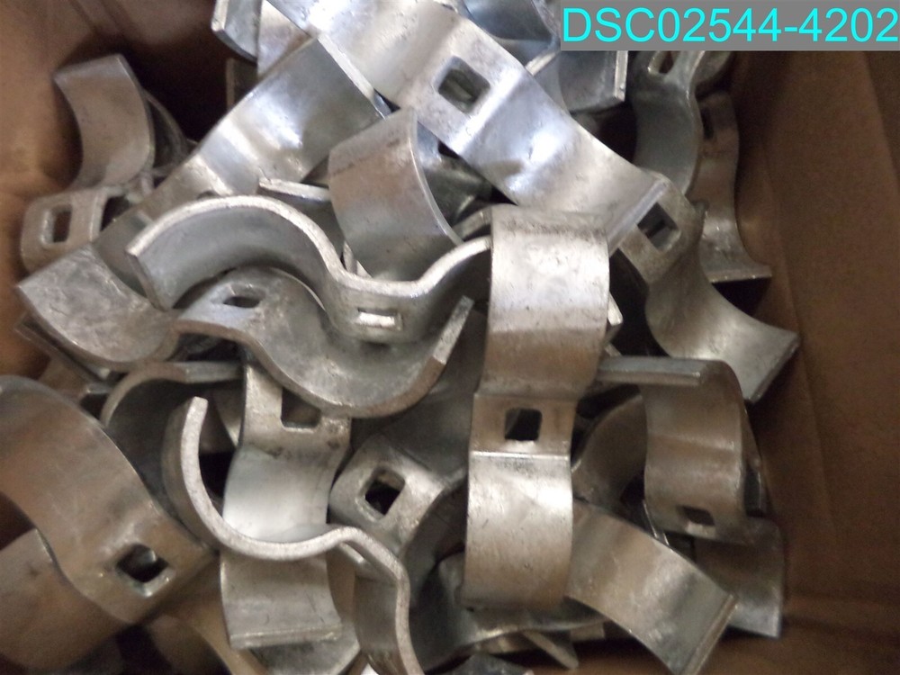 QTY=48: 1-5/8" Chain Link Galvanized Saddle Clamps