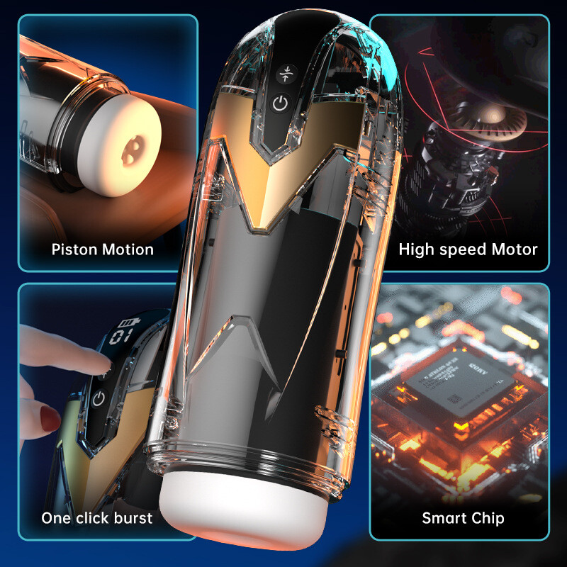 Automatic Male Masturbators Thrusting Vibrating Sucking Cup Stroker Lubricants