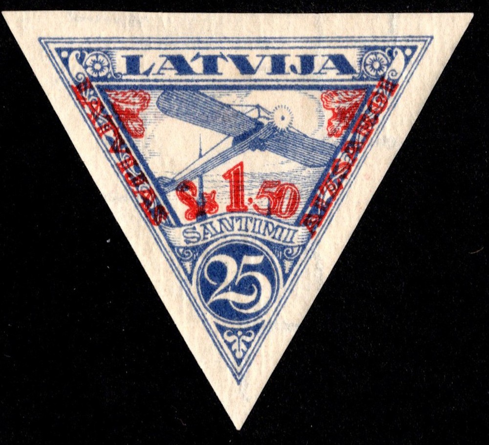 Latvia Scott CB5a Unused hinged.
