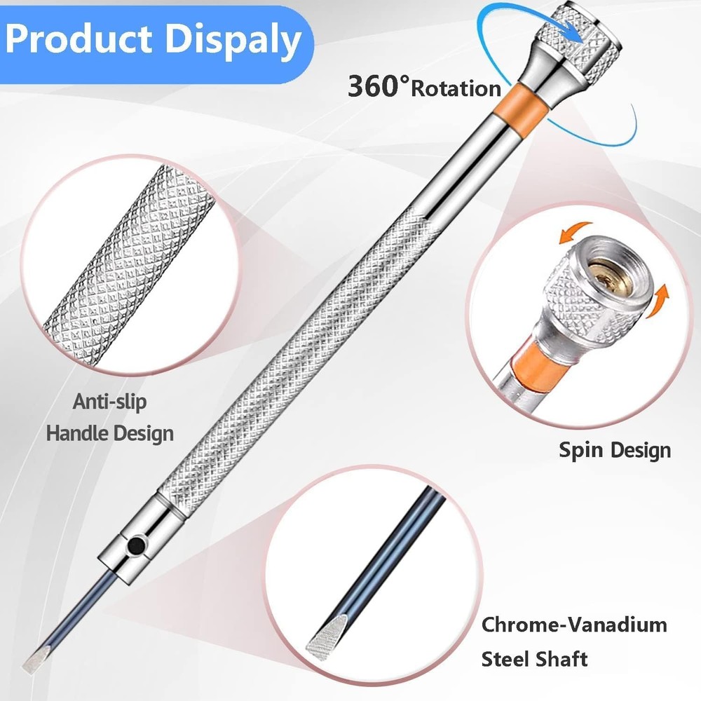 13PCS Professional Watch Screwdriver Set, AOMISIV Micro Precision Glasses Rep...