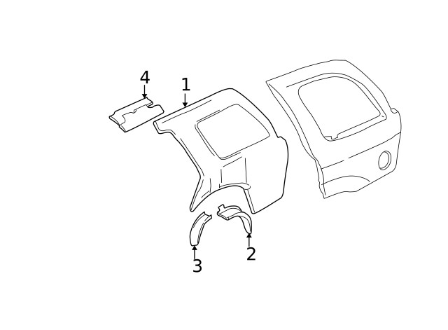 Genuine GM Outer Wheelhouse Front Extension 88937098