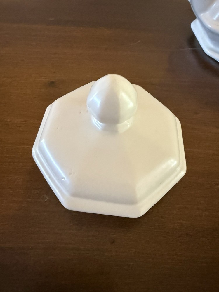Vintage White Sutton Tea Pot Ceramic