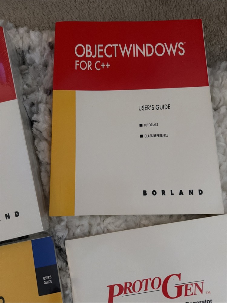 Lot Of 5 Borland Turbo Vision C++ Pascal Program User’s Guides Version 3.0