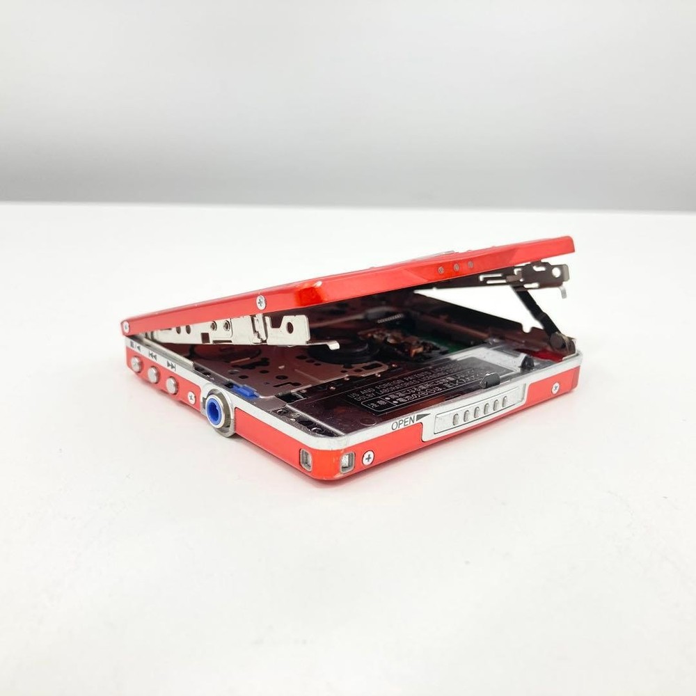 Panasonic Portable MD Player SJ-MJ77 Red Operation confirmed