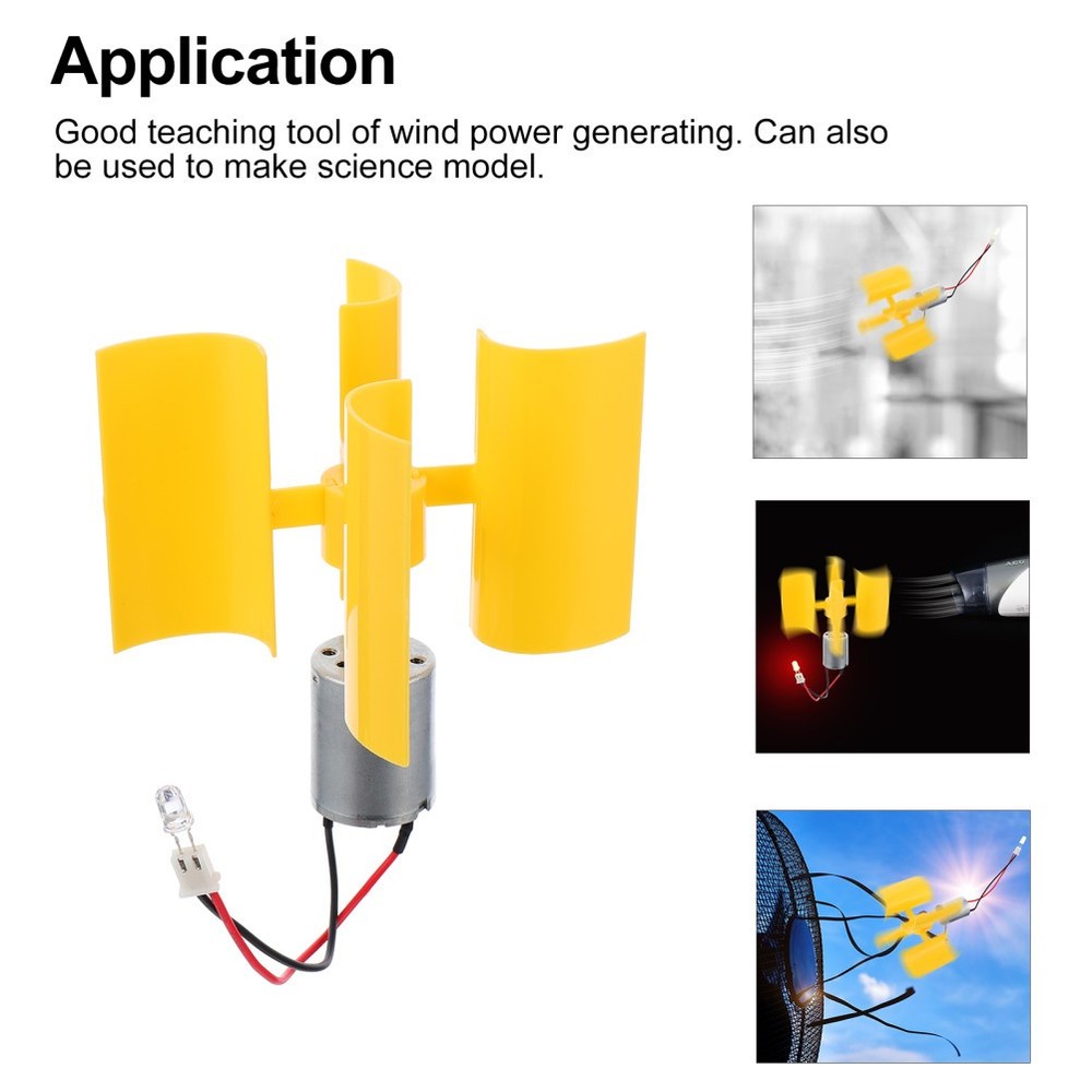 Small Motors for Projects Science Experiment Wind Turbine Shine Portable