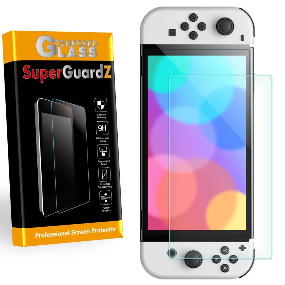 SuperGuardZ Tempered Glass Screen Protector For Nintendo Switch OLED (2021)