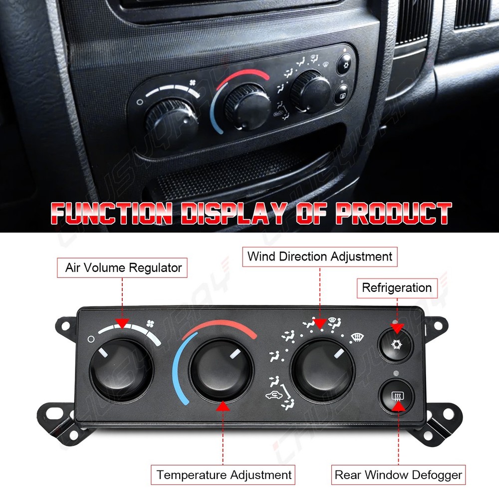 For 2006-2008 Dodge Ram 1500 2500 3500 Front A/C Heater Climate Control Module