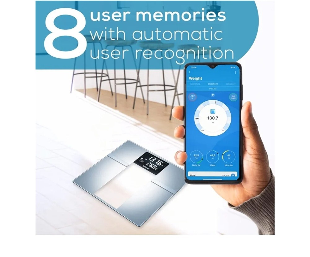 BEURER #BF720 BLUETOOTH SCALE - BODY ANALYSIS 400LBS CAPACITY