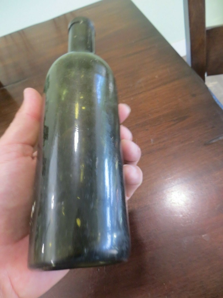GREEN ANTIQUE BOTTLE DEEP PONTAIL
