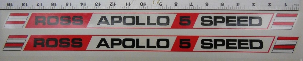 Ross Apollo 5 Speed decals