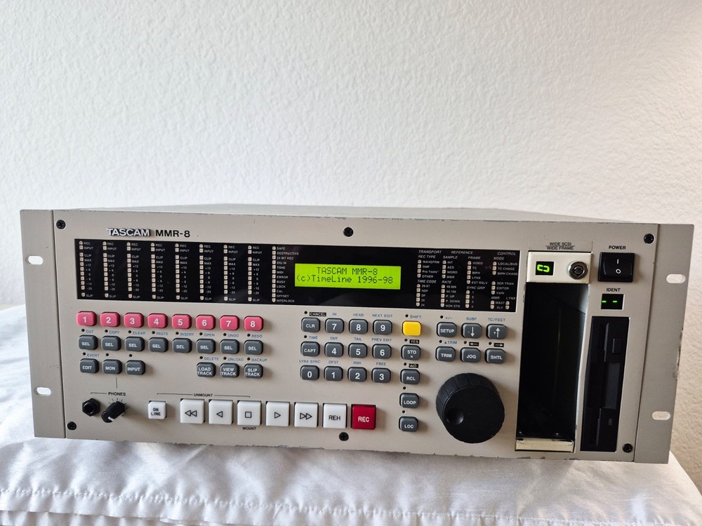 Tascam MMR-8 Modular Multitrack Hard Disk Recorder Tested 1996-98
