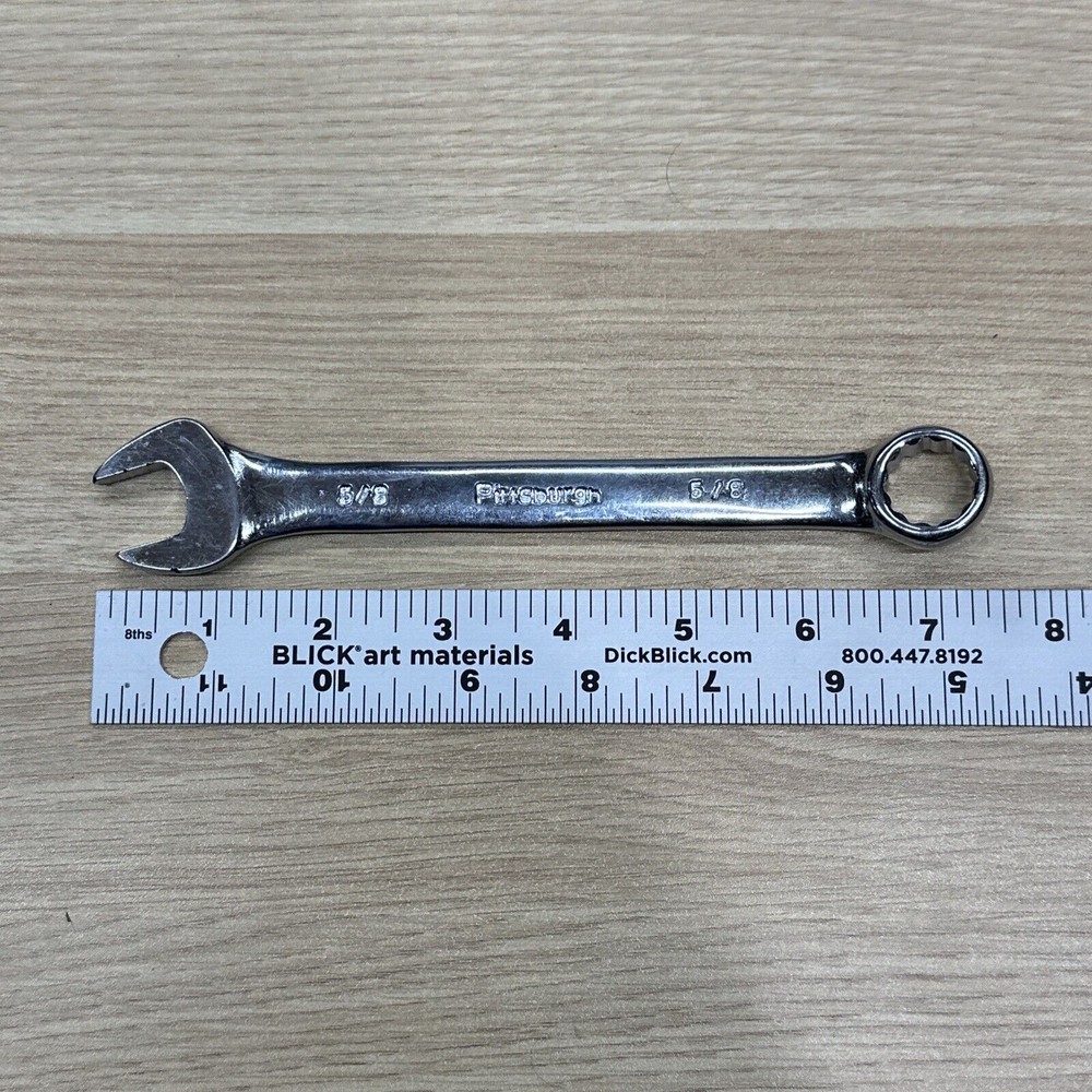 Pittsburgh 5/8” Combination Wrench SAE Chrome Vanadium