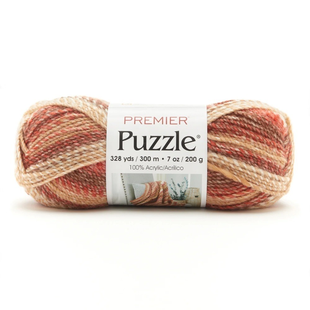 Puzzle Yarn Bundle for Kickball Knitting Projects 7oz 328yds 5 Bulky Acrylic