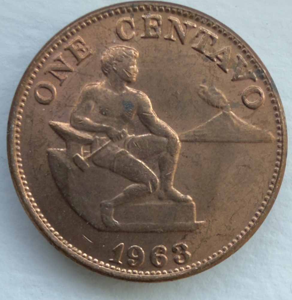 Philippines 1963 1 Centavo KM#186