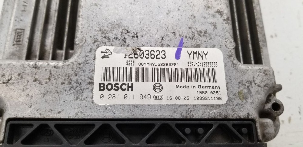 06 CHEVY SILVERADO 3500 6.6L ECM ENGINE CONTROL MODULE 12588335