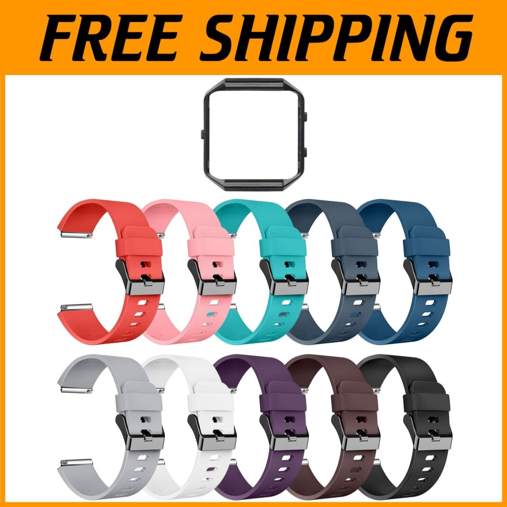 Blaze Sport Silicone Bands 10Pack + Frame