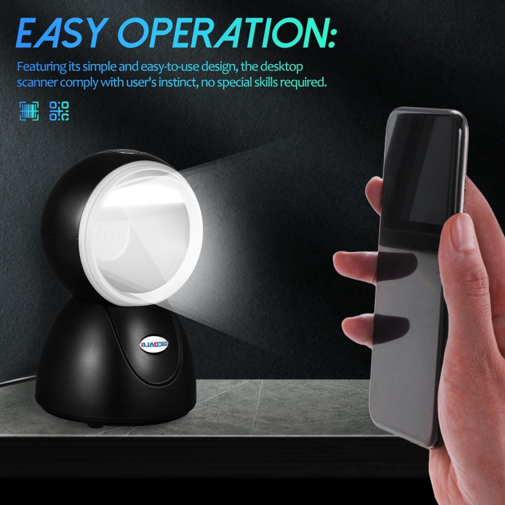 Barcode Scanner For Supermarket Retail Store Desktop Counter Scanner