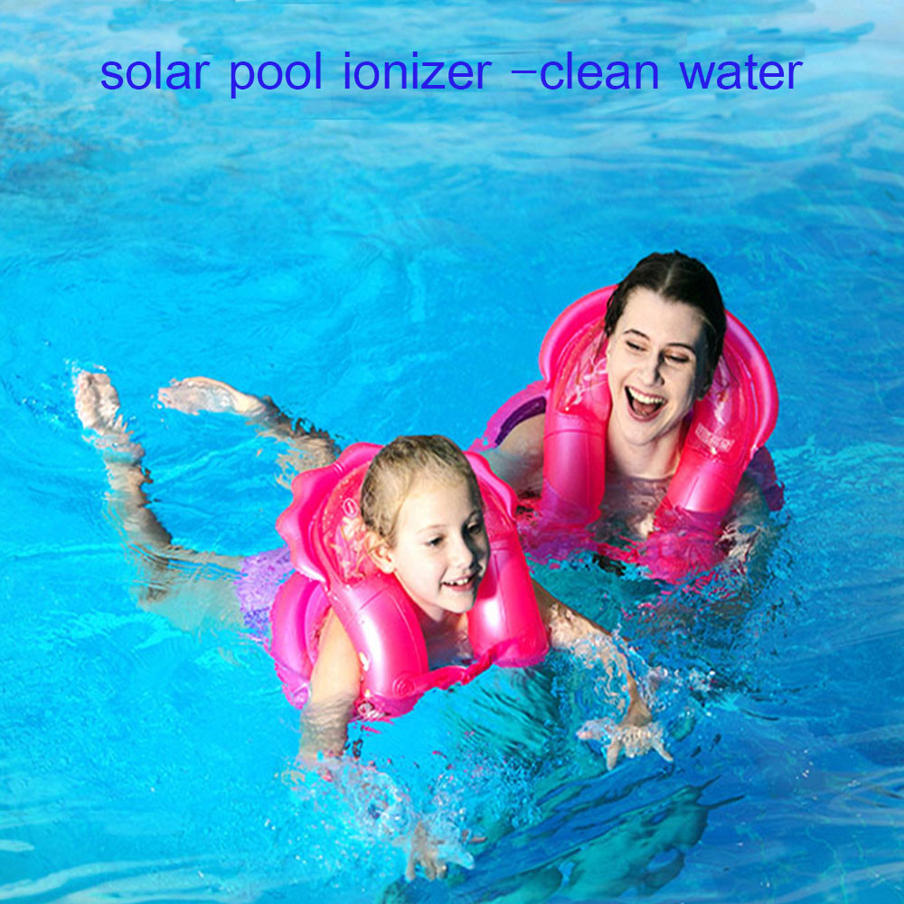 Solar powered Pool Ionizer Kills Algae Reduces Chlorine,Covers up to 35,000 gal