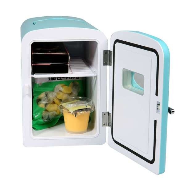 Frigidaire 9-Can Mini Fridge Cooler – 5L Compact Blue Design for Drinks, Snacks
