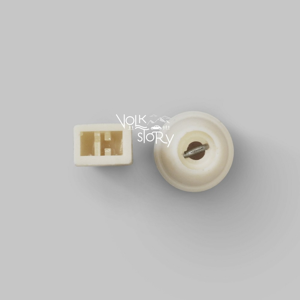 VW Classic BEETLE SAPPHIRE ONE RADIO BUTTON KNOBS REPLACEMENT IVORY ( ECO )