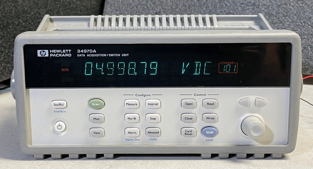 HP 34970A Data Acquisition Data Logger Switch Unit w/ 6.5 Digit DMM