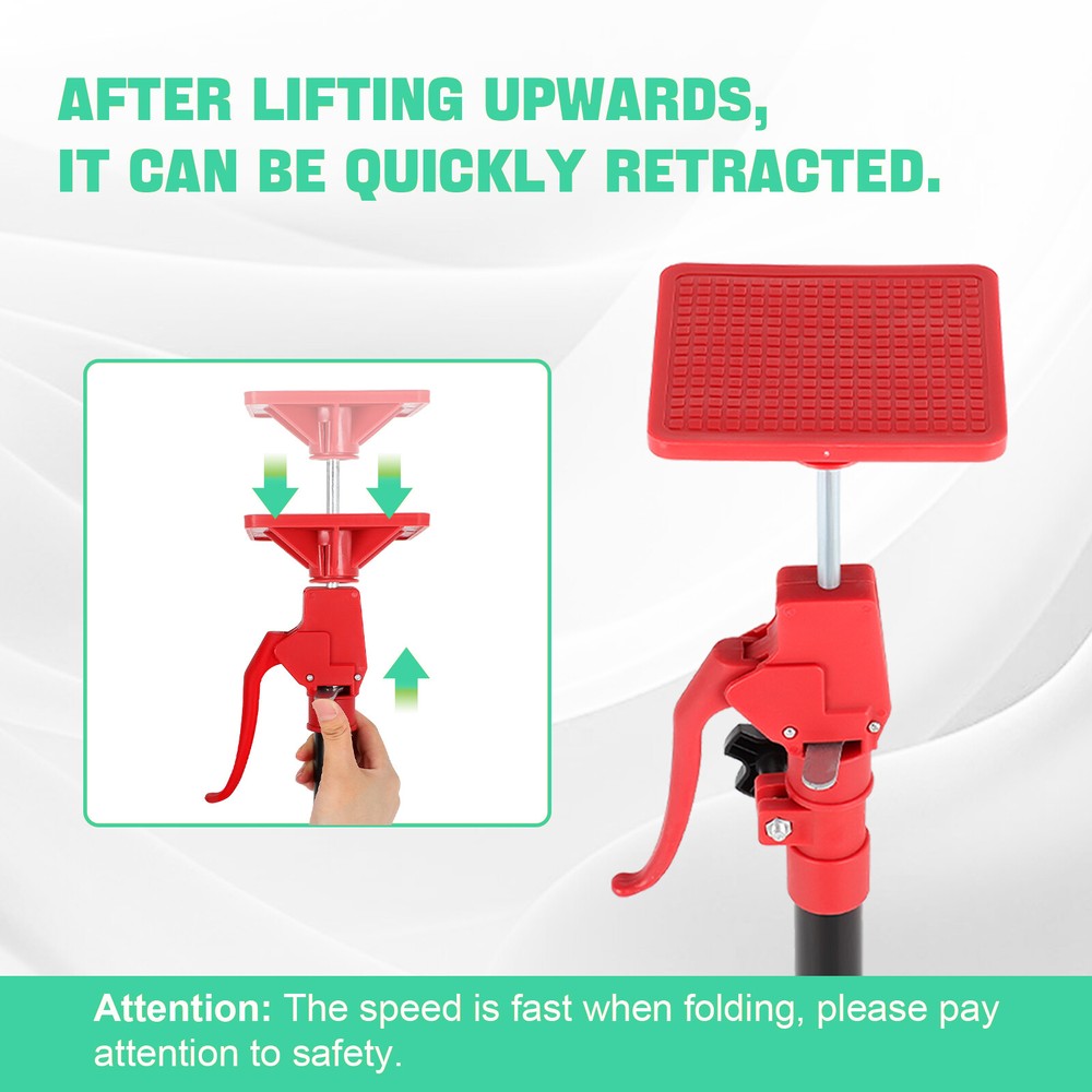 Adjustable Support Pole, 45"-114" Cabinet Jack Support Pole Third Hand Tool 2PC