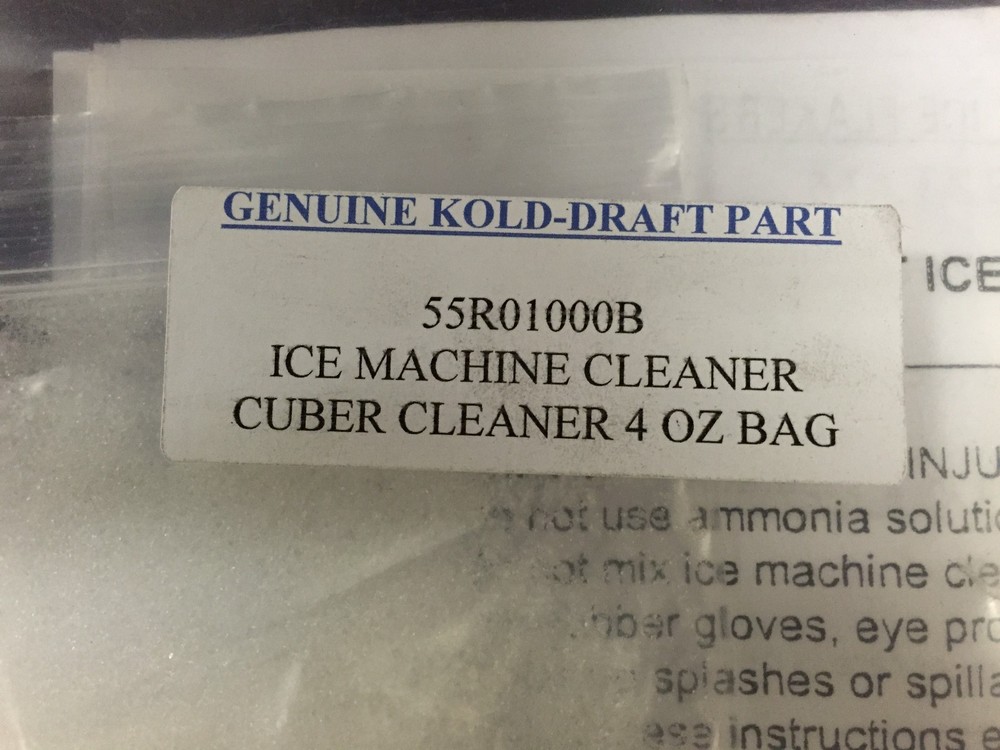 KOLD-DRAFT ICE MACHINE CLEANER (4 oz.) 55R01000B