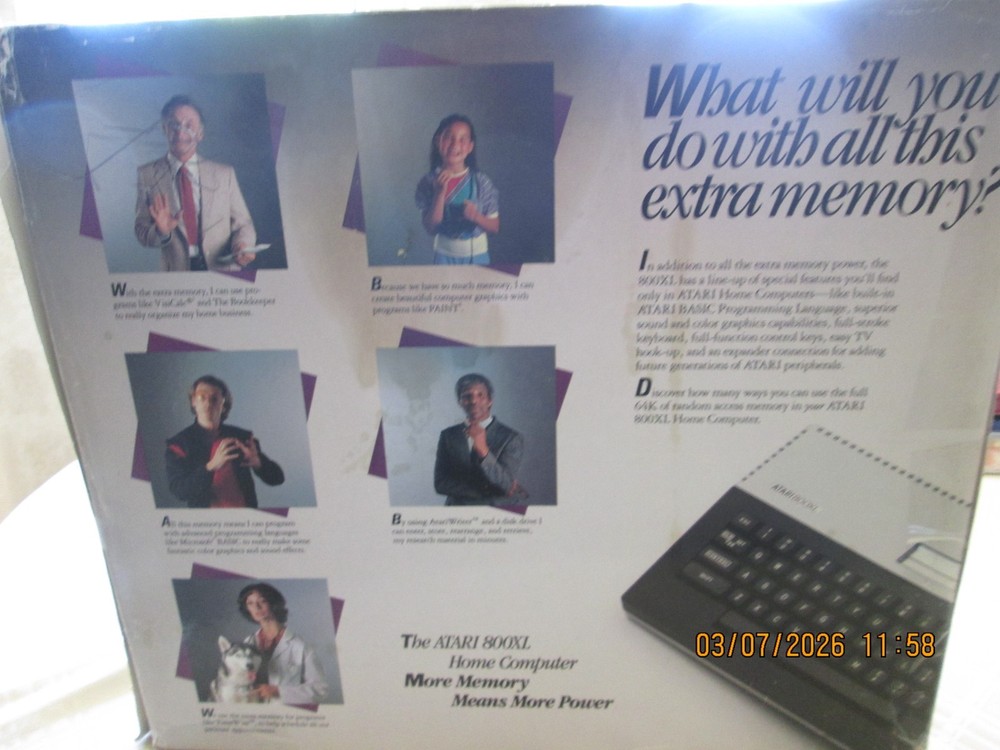 Atari 800XL Computer CIB