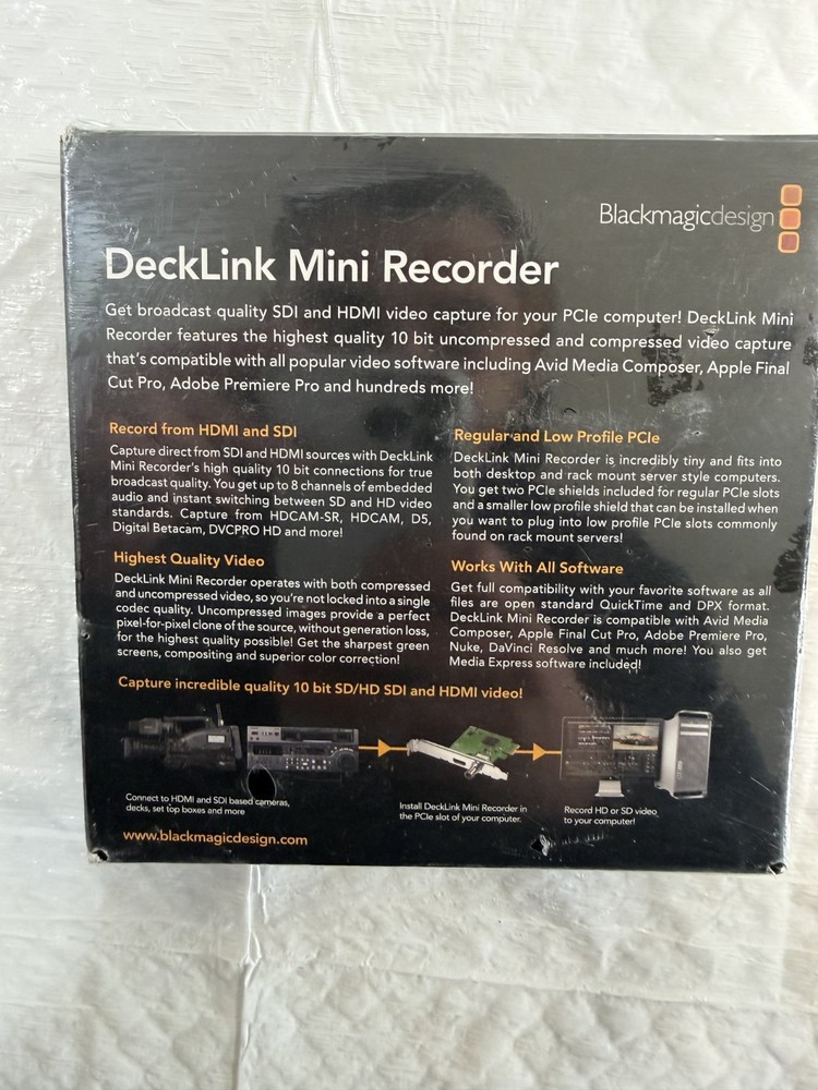 Blackmagic Design DeckLink Mini Recorder - 10 Bit SDI and HDMI (BDLKMINIREC)