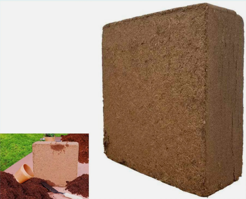11Lb Coco Coir Brick Block Coconut Fiber Potting Soil Garden Plant Growing Media