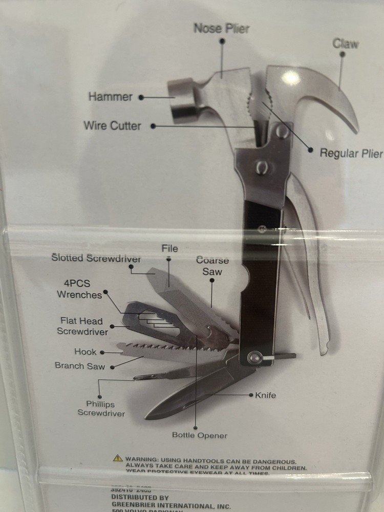 Tool Bench Multifunction Hammer 6.3 in