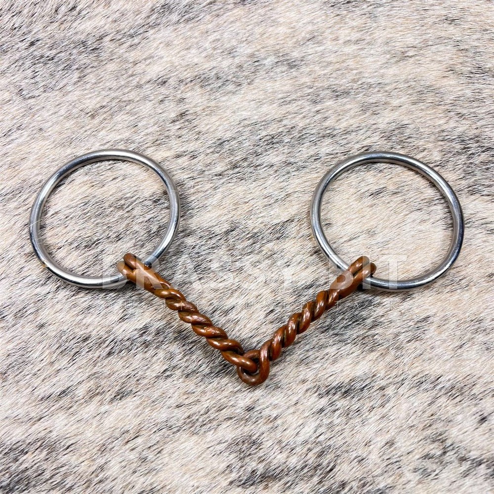 5.5" Copper Twisted Western Snaffle