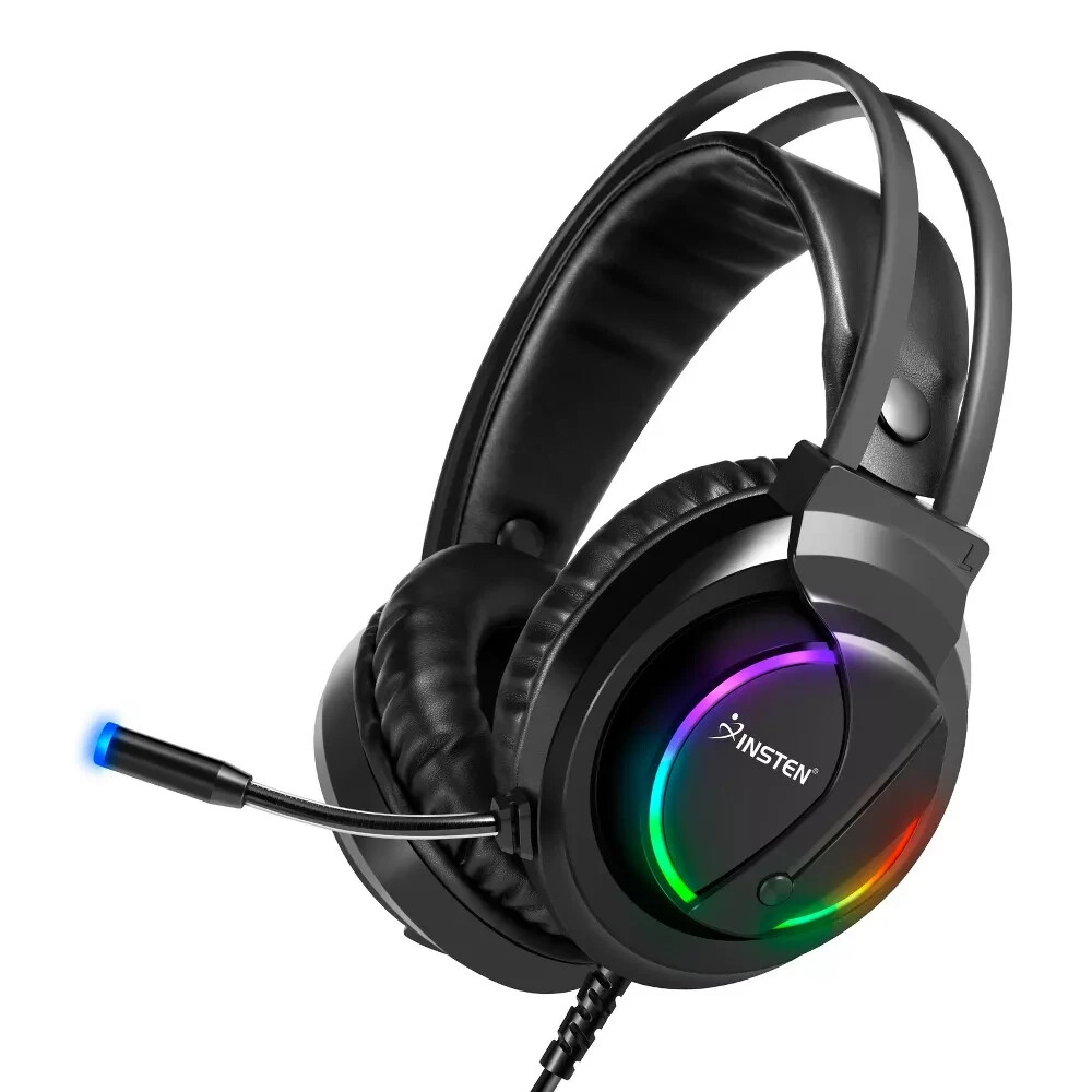 Insten 3.5mm Gaming Headset with Mic RGB Backlight