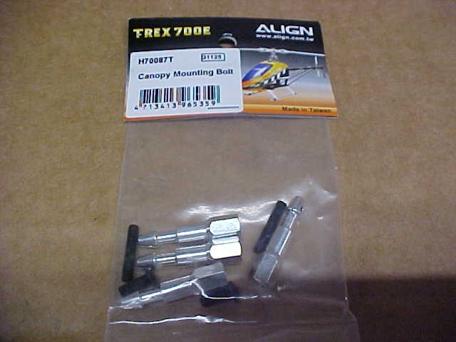 ALIGN H70087T = CANOPY MOUNTING BOLT: TREX 700E (NEW)