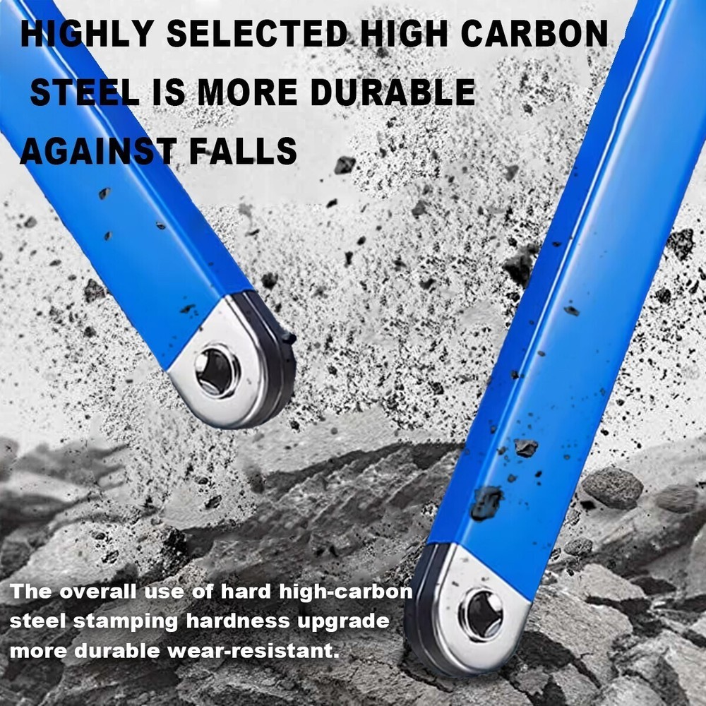 Offset Extension Wrench Set Ratchet Spanner Wrench With 4 Extender Adapter US