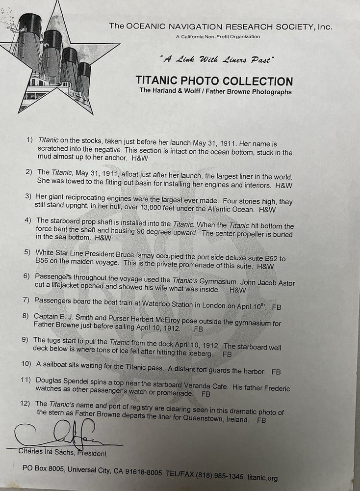 Titanic Photo Collection