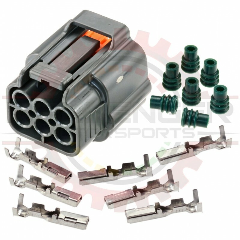 6 Way Plug Connector Kit for Japanese Applications, Gray