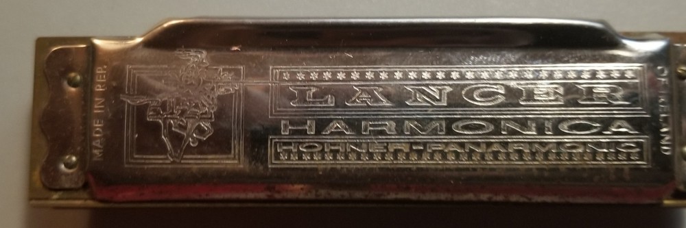 Vintage Lancer Harmonica Hohner Slide Box Paper