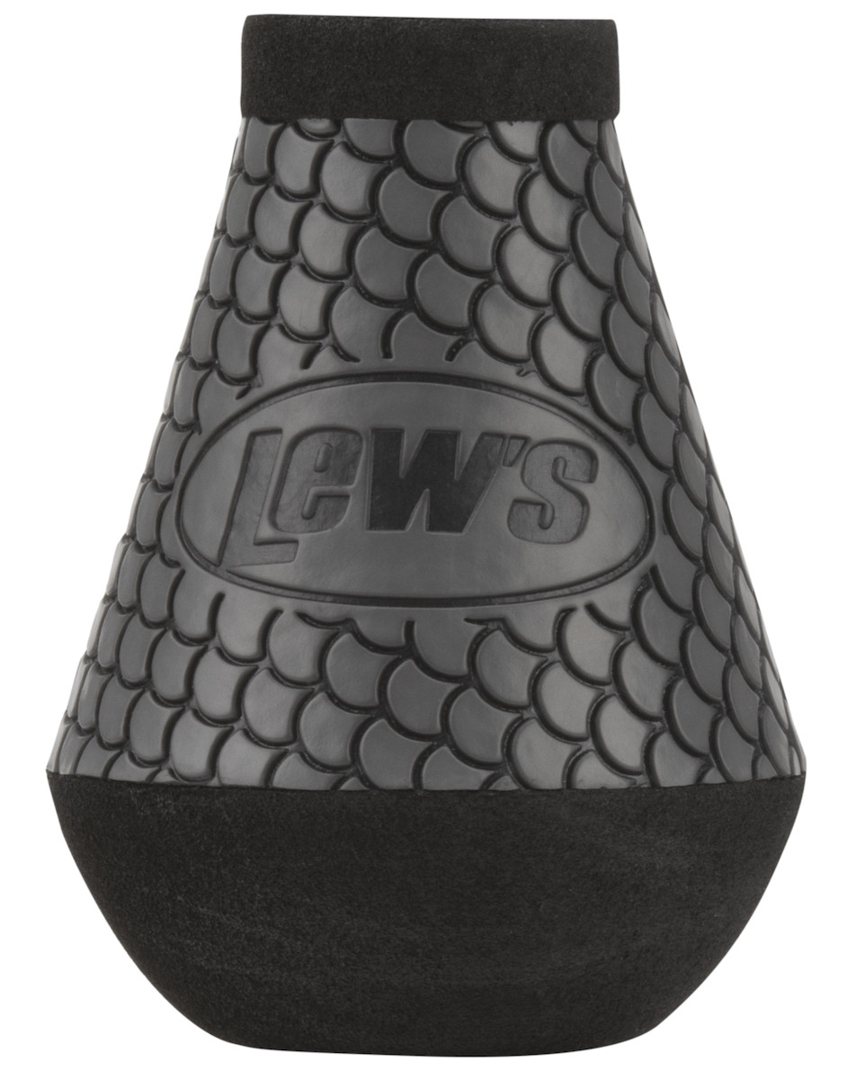Lew's Custom Speed Shop Winn Grip Oversize Knob w/Cap,  CHARCOAL , ONE KNOB
