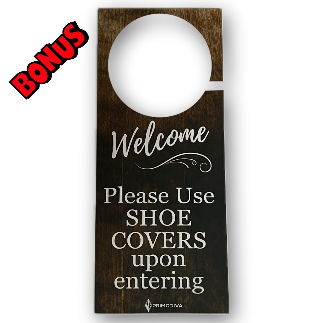 Foldable Collapsible Shoe Cover Holder Box, for Realtor Listings and Open Houses