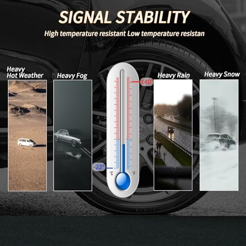Pre-Programmed TPMS Sensor 4PCS 433MHz Compatible with Cadillac XT5 2017-2022,