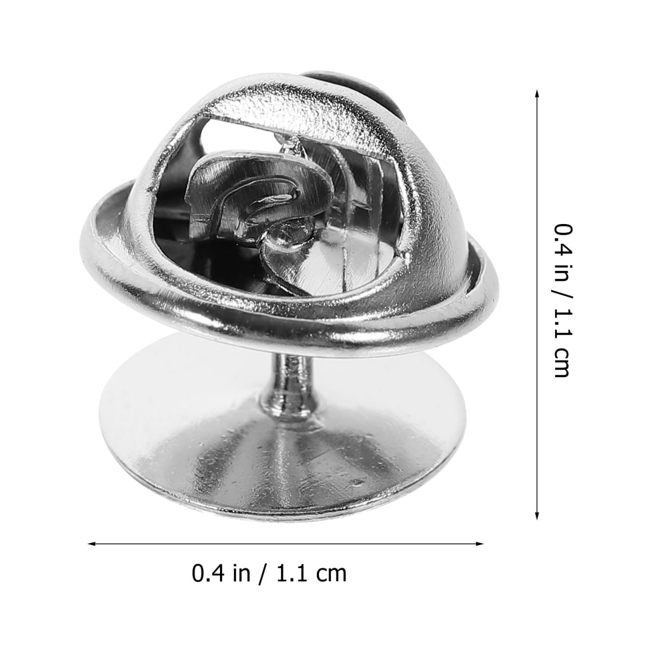 50 Pairs Silver Butterfly Tie Tacks 4mm Pin Back Clutch Replacements DIY Crafts