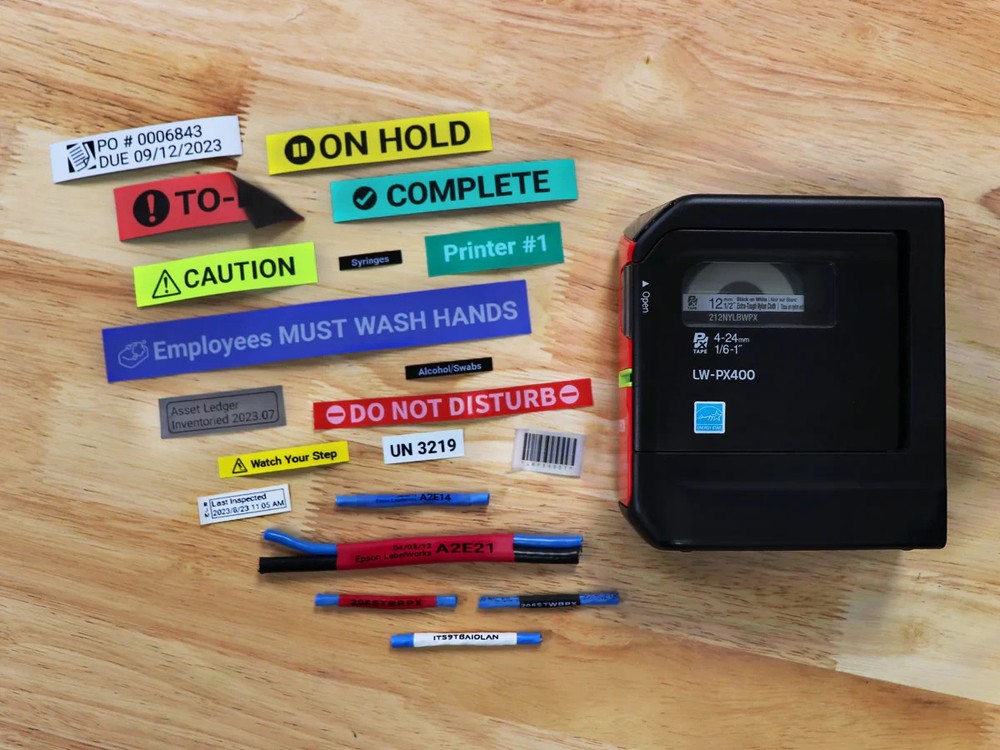 Epson LW-PX400 Industrial Label Maker Bundle Kit (Portable Wireless Printer)