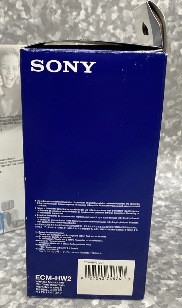 SONY ECM-HW2 CONDENSER WIRELESS CONSUMER MICROPHONE W/ BLUETOOTH