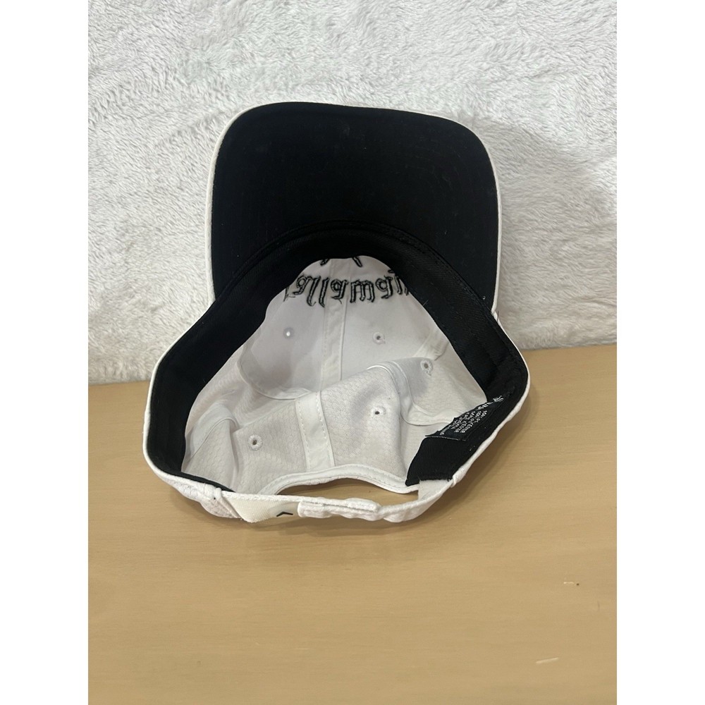 Callaway White Performance Golf Hat Adjustable Mesh Cap Black Logo
